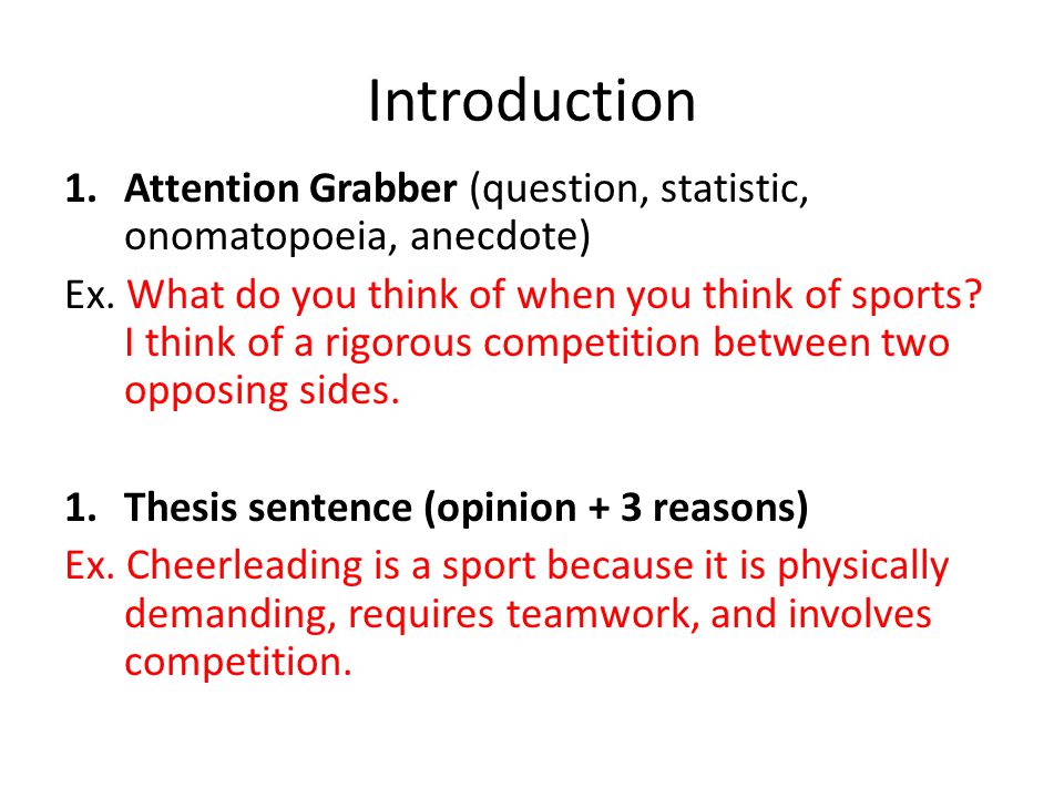 Argumentative essay on if cheerleading is a sport